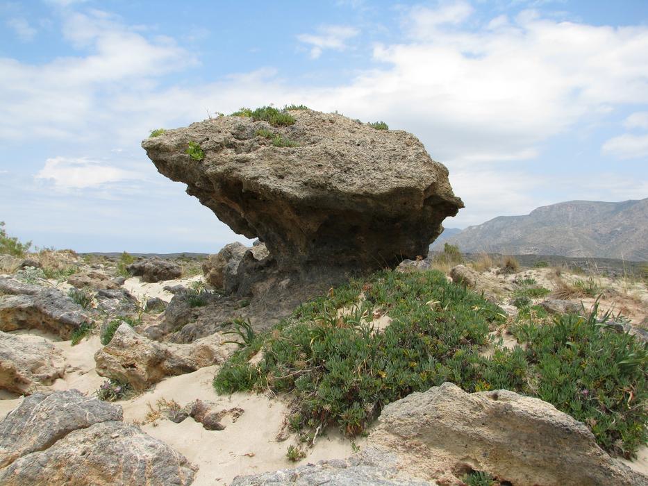 Elafonissi Crete rock scenery
