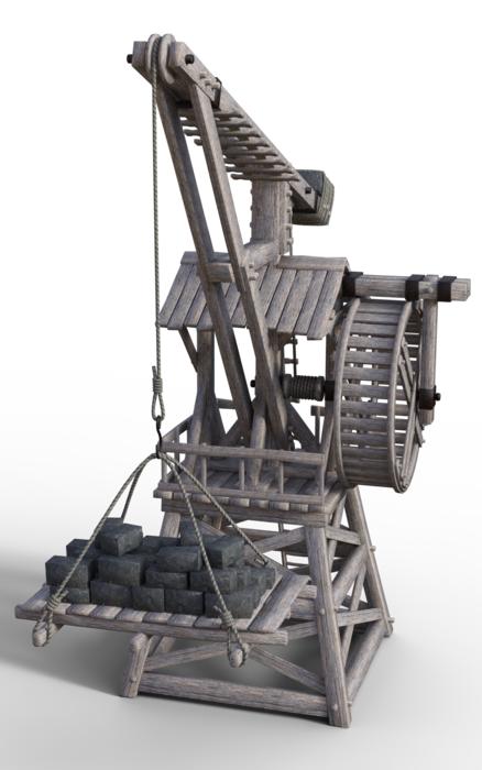 crane baukran middle ages