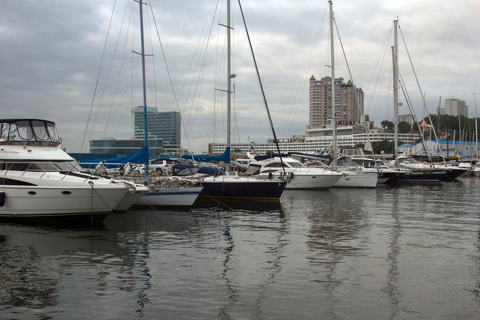 yacht port by the sea