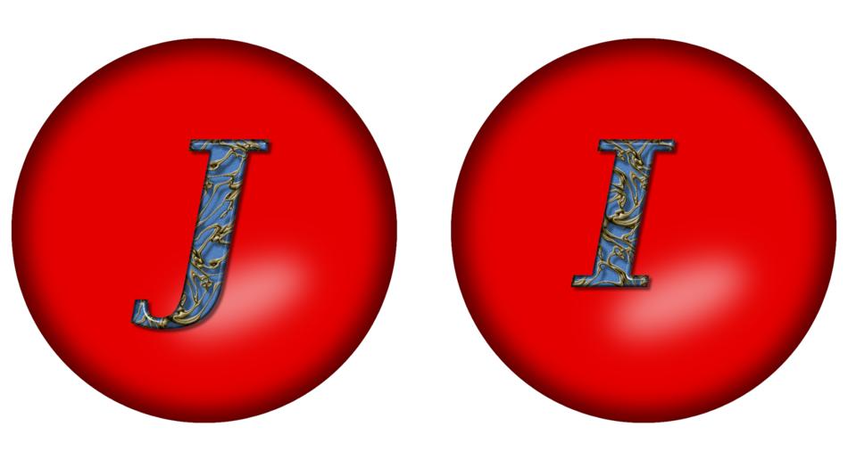 alphabet large letter j