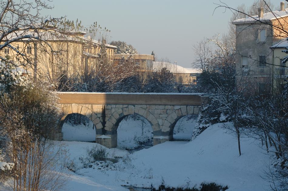 bridge winter frost