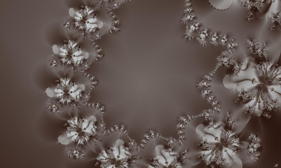 white fractal jewelry