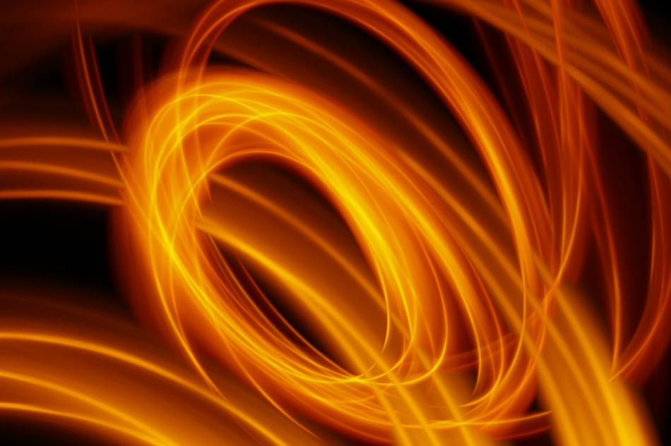 Light Orange waves as background