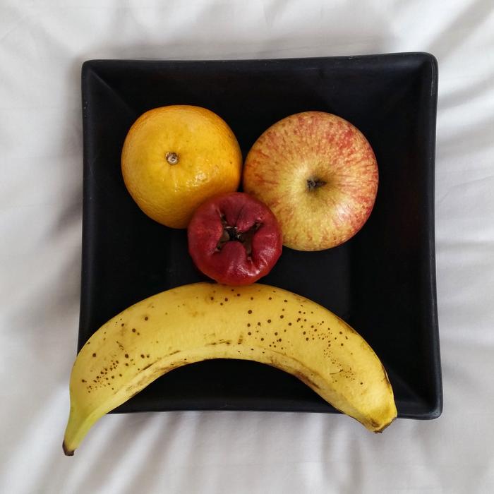 face fruit breakfast