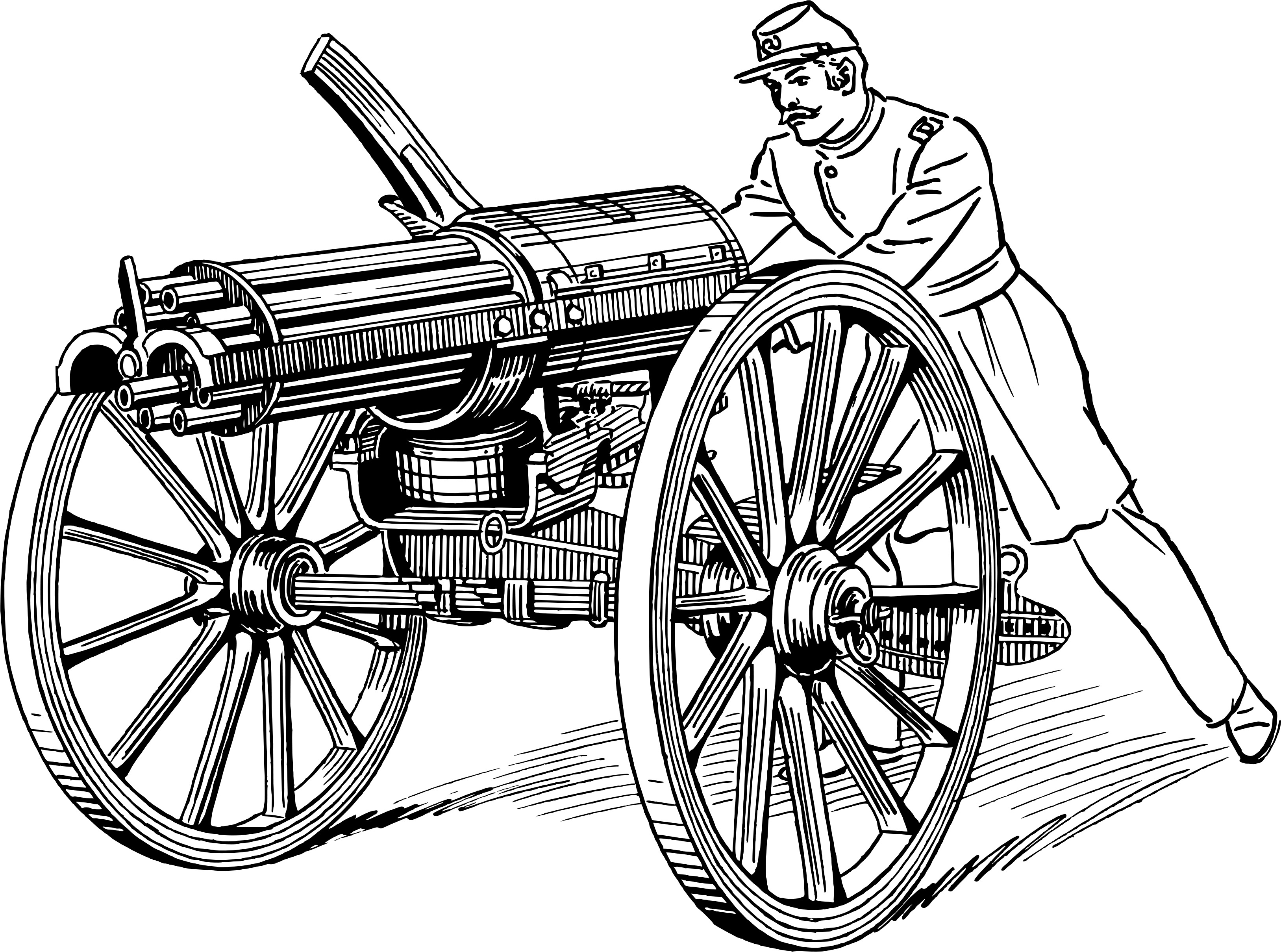 Battle gatling gun military others free image download