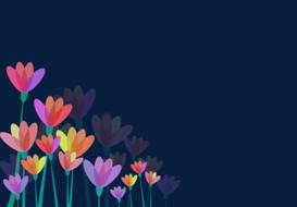 flowery background drawing