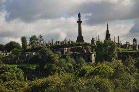 cemetery in Glasgow, Scotland