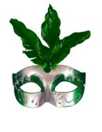 mask green carnival masquerade