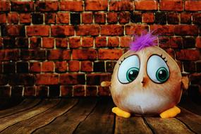 bird as a soft toy