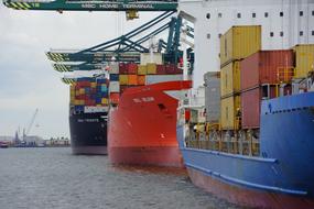 Antwerp Belgium port ship
