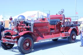 Fire Engine Vintage Fireman