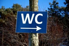 Wc Sign Toilet