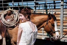 horse and Vintage Girl, texas