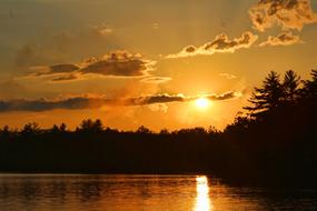 Sunset Reflection on lake