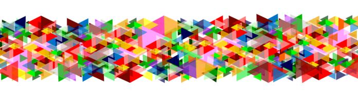 color geometric banner