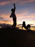Coromandel Children Sunset