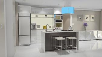 render 3d design open space