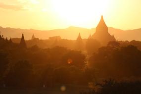 Bagan Sunrise Mood Morning Sun