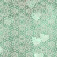 background with green lace