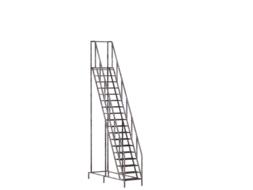 head stairs iron staircase isolated