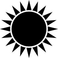 icon mandala rays shine sun