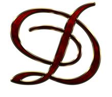 alphabet letter d gold butterfly