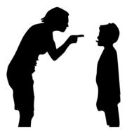 child disobedience father drawing