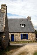 landscape of Stone House in France Brittany