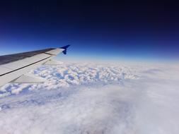 View of Aircraft over Clouds