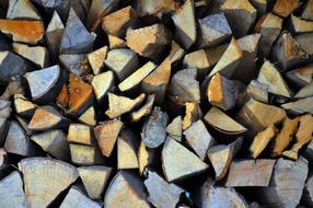 firewood in stack, Background