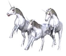 Drawing unicorns in pencil