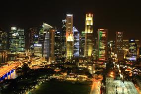 Singapore Night View Marina