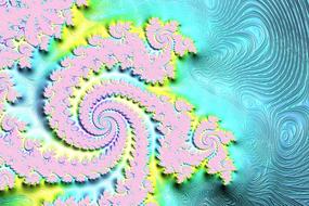 fractal, 3d colorful swirls, abstract background