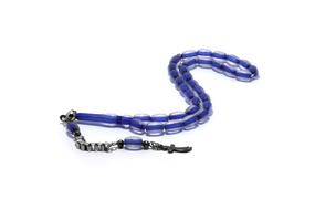 rosary blue rosary sword bead