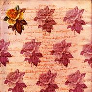 background scrapbooking paper red flowers drawing