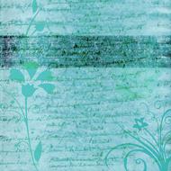paper with floral curls as background