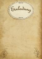 invitation birthday retro vintage