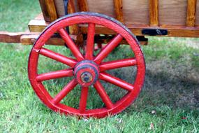 Red Wheel Cart