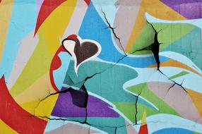Graffiti Wall Cracks Street
