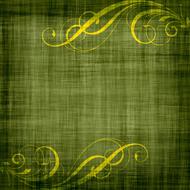 green yellow scrapbooking paper drawing