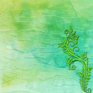 background scrapbooking paper green drawing
