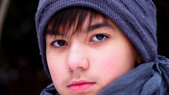 Boy blue Cap and Scarf