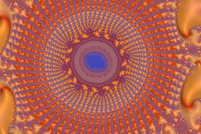 fractal orange texture abstract structure