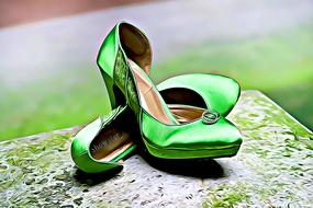 green shoe casual shoes fashion