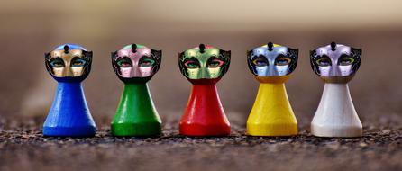 Masks Carnival Play Stone