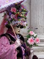 Costume Mask for Carnival in Venice