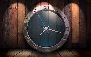 clock movement banner drawing