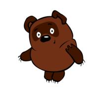 winnie the pooh vector figure wink