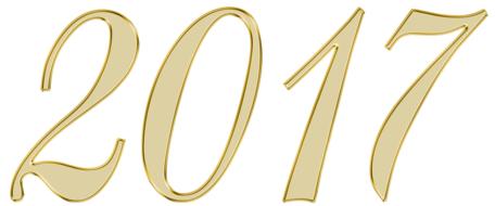 new year 2017 number drawing