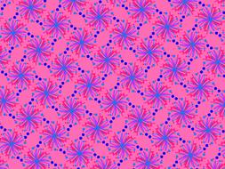 ornament texture pink flower drawing